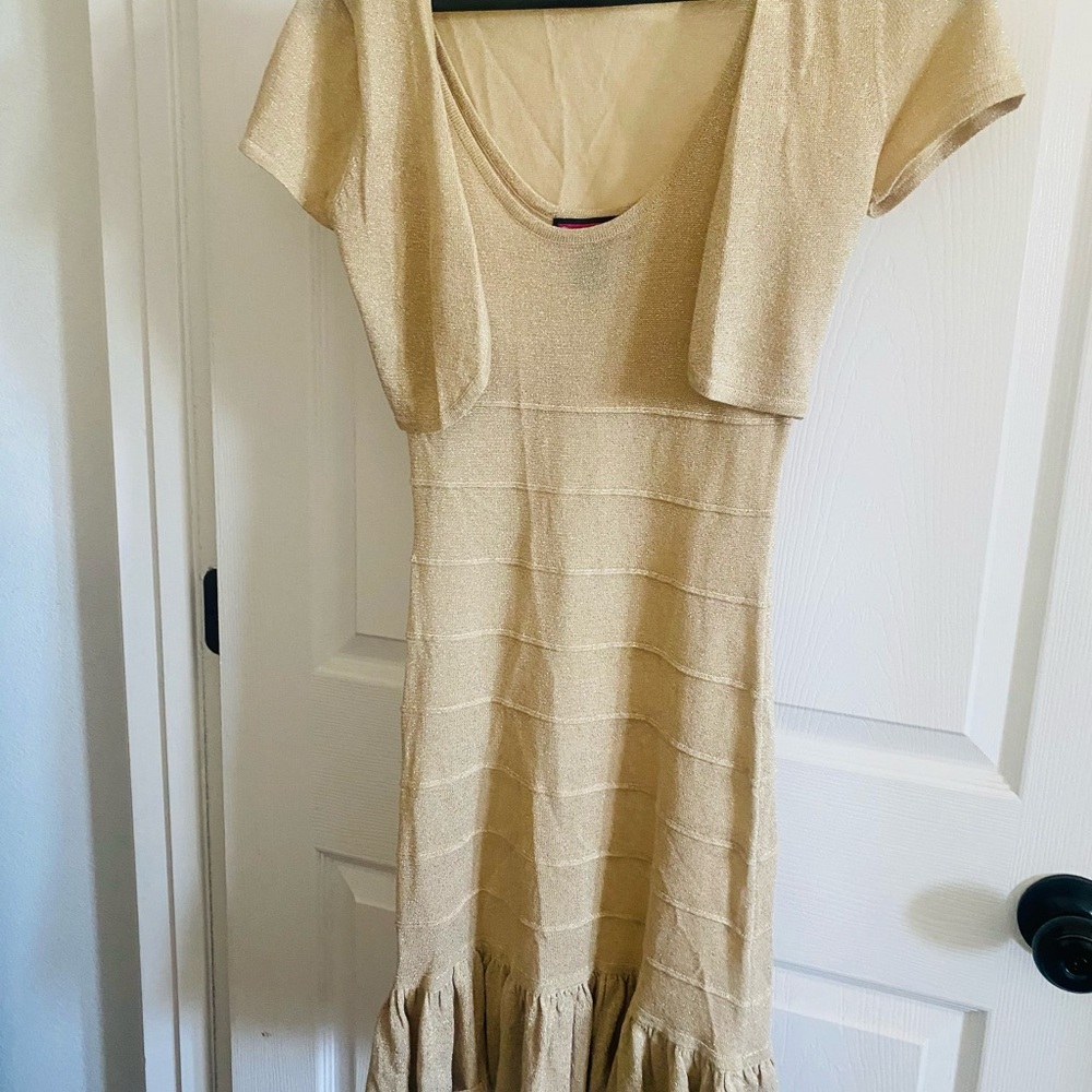 Say What? Cream Ruffled A-line Swim Coverup